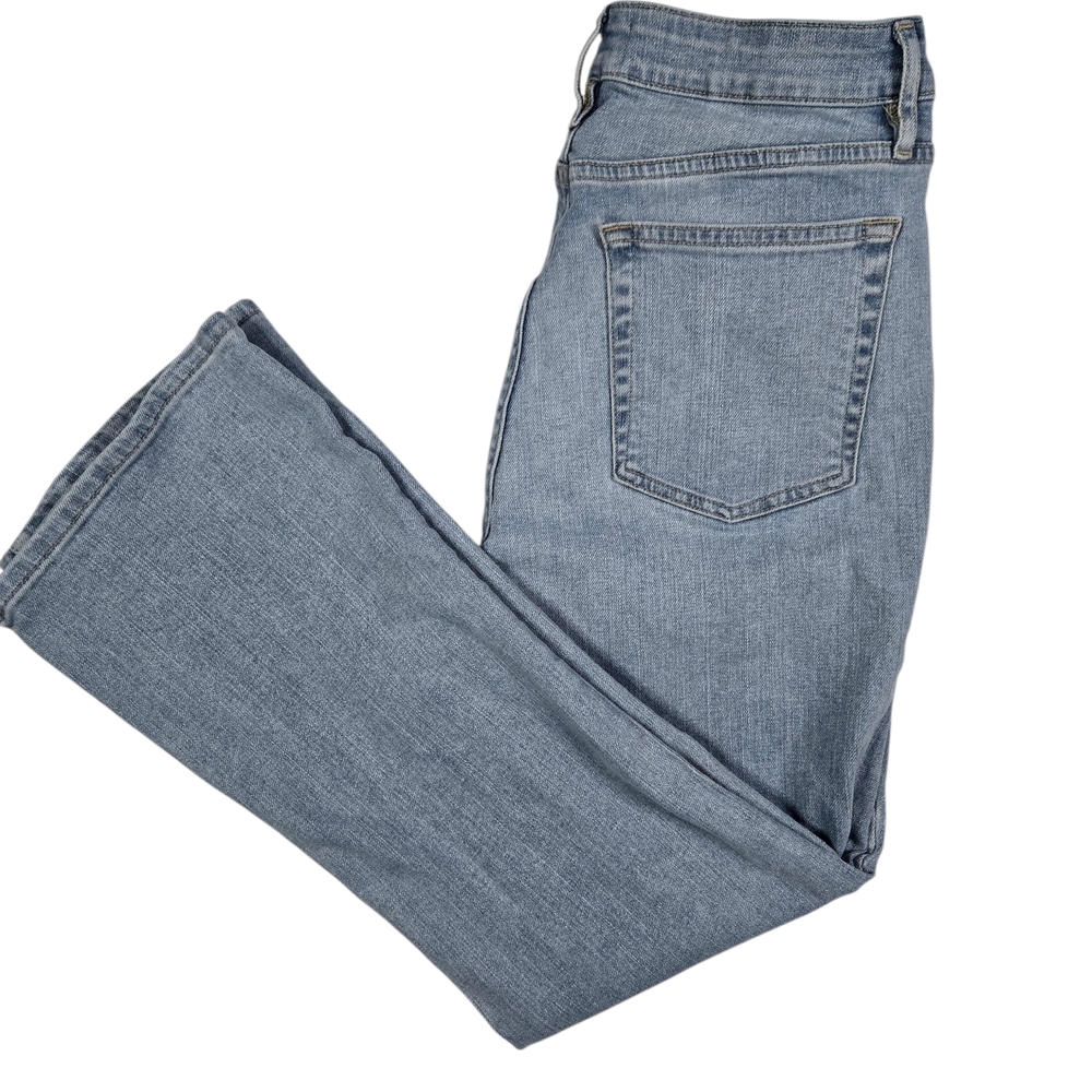 FRAME Le Crop Mini Boot Jeans 28 Blue Springs Light Wash Cropped Bootcut